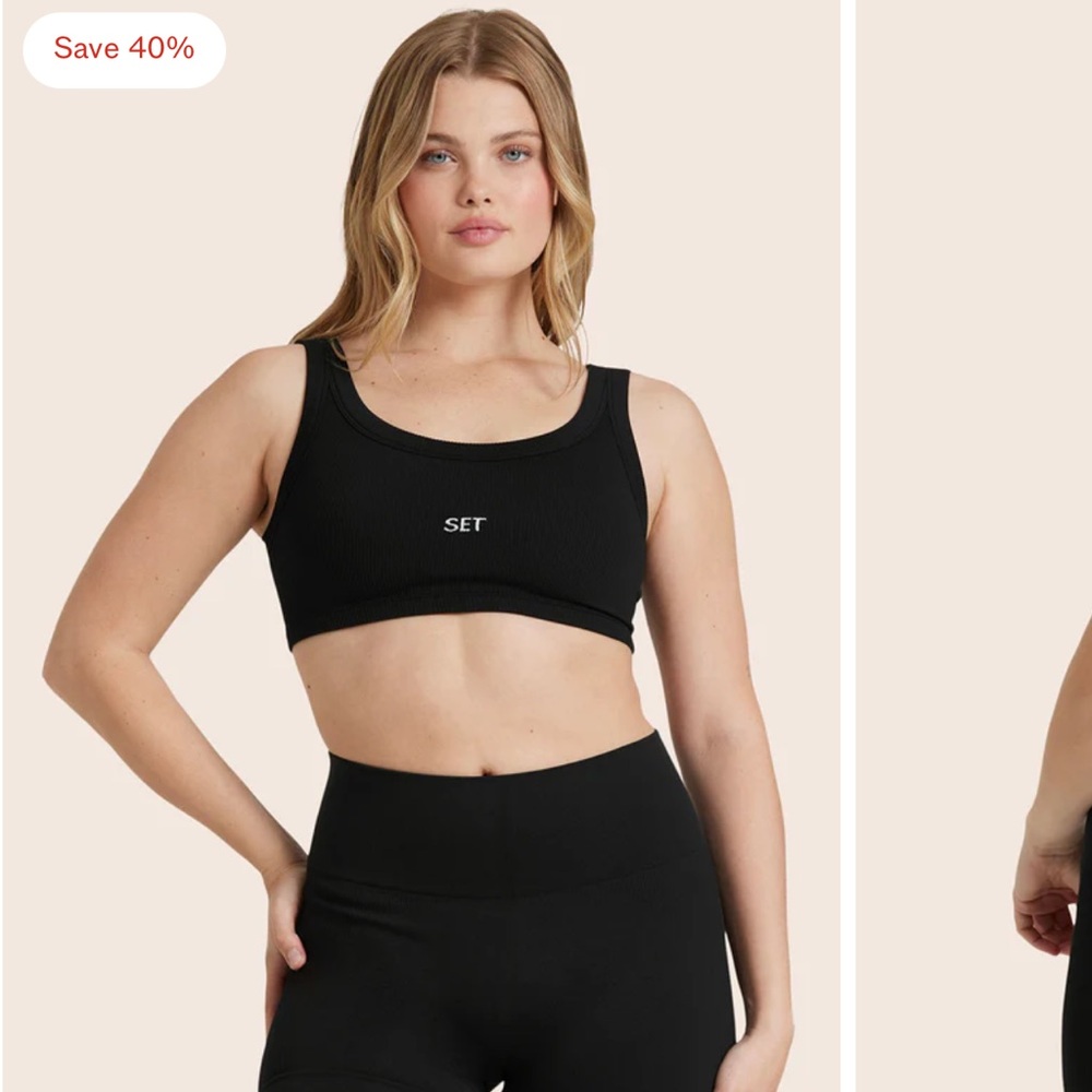 SET Active Black Sports Bra